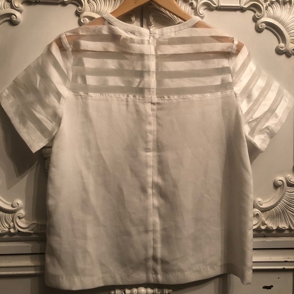 White Sheer Tee - Picture 5 of 5